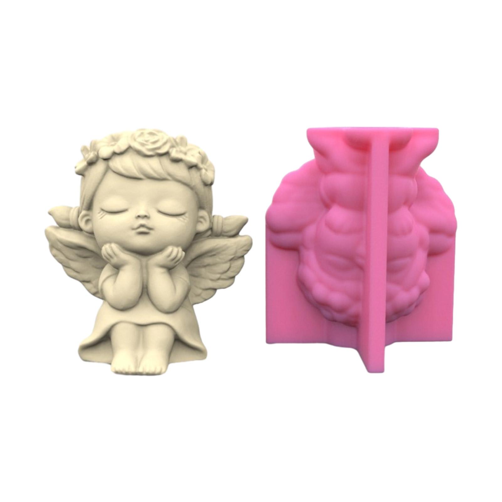 

Силиконовая форма для цветочного горшка с ангелом и девушкой, бетонный подсвечник, силиконовая форма для подсвечника, сочная форма для цветочного горшка, форма для цементной глины A