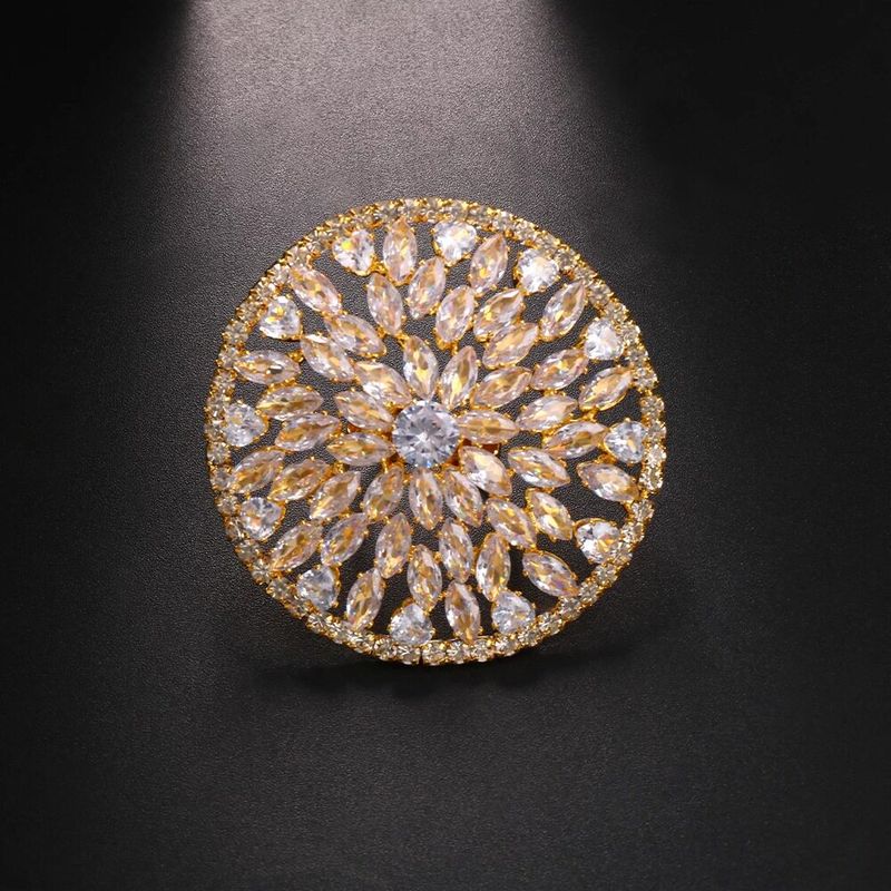 Fashion Exaggerated Super Flash Rhinestone Big Ring Catwalk Runway Modeling Photo Adjustable Ring Stylish Ornament Ring