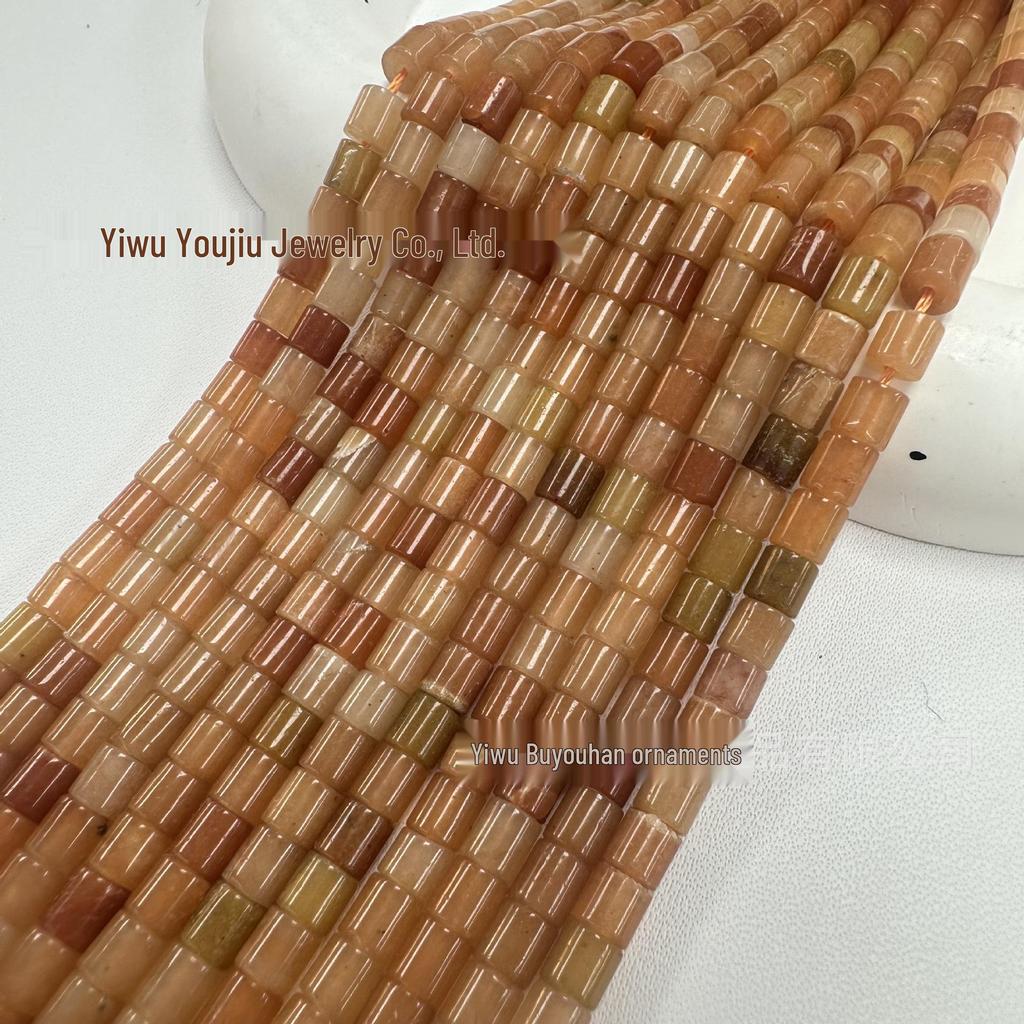 4x4mm Natural Stone Cylinder Beads for Handmade DIY Jewelry, Bracelets & Necklaces