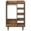 Golftafelkast met Wielen Rustieke Houtlook 65 x 45 x 98 cm