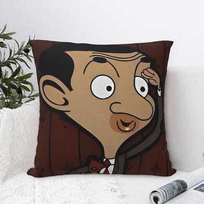 Mr Beans Cartoon Bears Pillow Case Cushion Cover Square Graphic Pillow Cover Fashion Pillowcases For Sofa Home Decorative