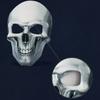 Masque d'Halloween Squelette Visage Complet Lumineux Effrayant Crâne Casque Facile à Porter Masque Cosplay de Fête Amusant