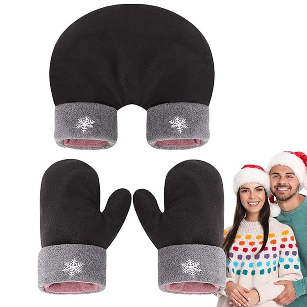 

Keep Warm Hold Hands Couple Gloves Thick Holding Hand Winter Gloves Best Gifts