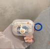 Stereo duck for apple AirPods pro1/1/1 generation bluetooth wireless headset cover cute transparent soft case