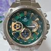 Used Rare Color CASIO Edifice Green #1039
