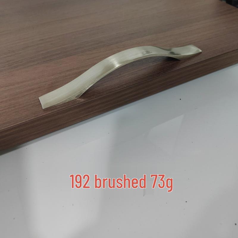 Modern Minimalist Brushed Die-Cast Aluminum Cabinet and Wardrobe Door Handle