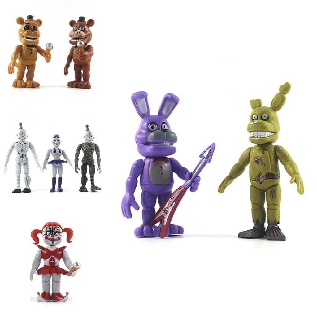 Captivating 6-piece Fnaf Five Nights At Freddy's Action Figures For Enthusiastic Fans
