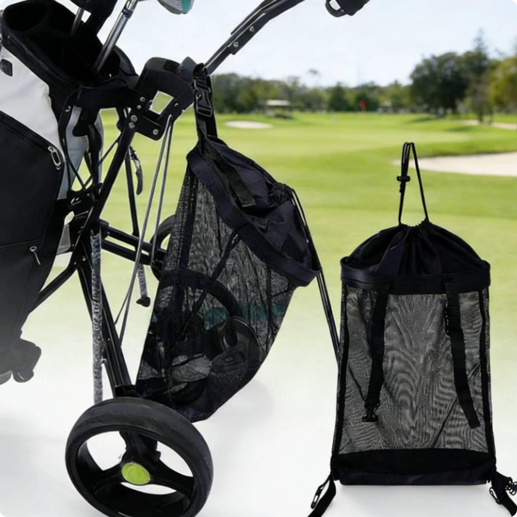 Golf Push Cart Storage Bag Extra Large Capacity Trolley Convenient to Install