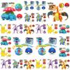 Pokemon Transforming Egg Figures Pikachu Charizard Bulbasaur Collectible Toys
