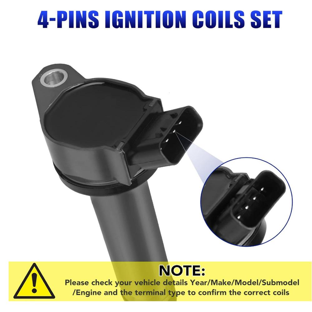 6-Piece Ignition Coil & Spark Plug Set for Toyota Lexus 3.5L V6 RX350