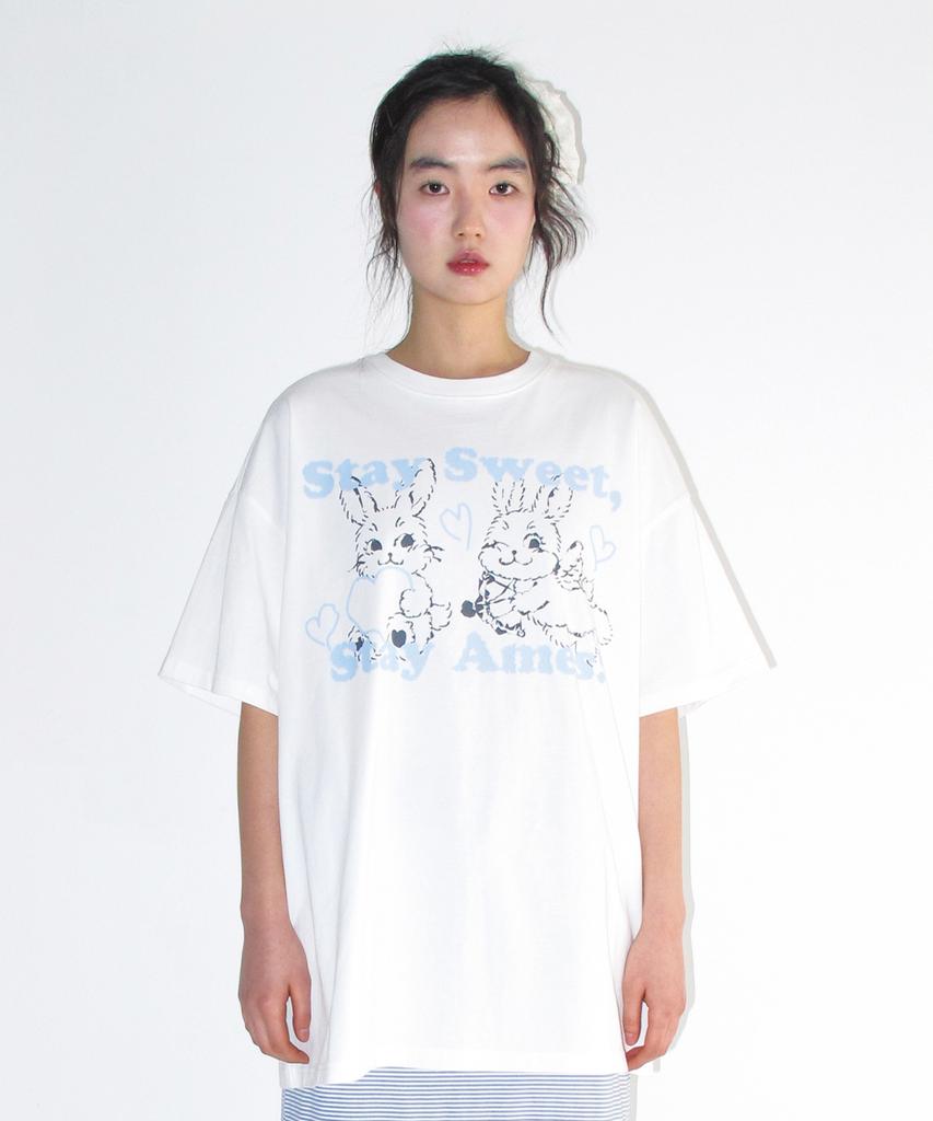 AMES-WORLDWIDE Sweet Rabbit Tee White