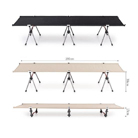 Outdoor march aluminum alloy folding bed portable camping tent single bed reclining chair