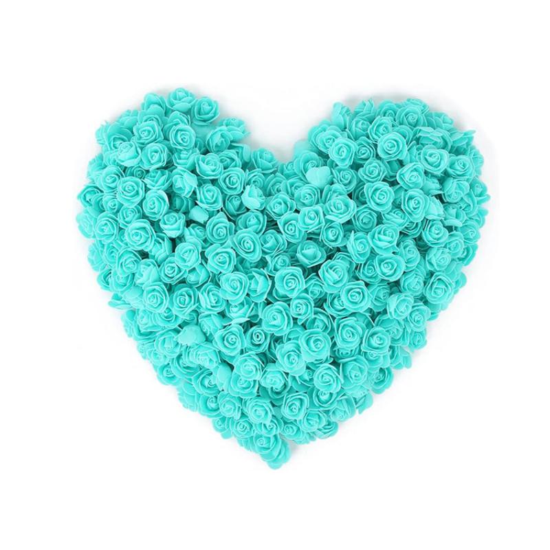 Testine di Rose Artificiali in Schiuma PE 100 Pezzi 35cm per Fai da Te Festa di San Valentino Confezionamento Regali Decorazione Artigianato