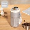 500ML Titanium Coffee Mug Smart Thermos Bottle Striped Water Cups Vacuum Flask Tumbler Portable Travel Mug With Rope Girl's Gift
