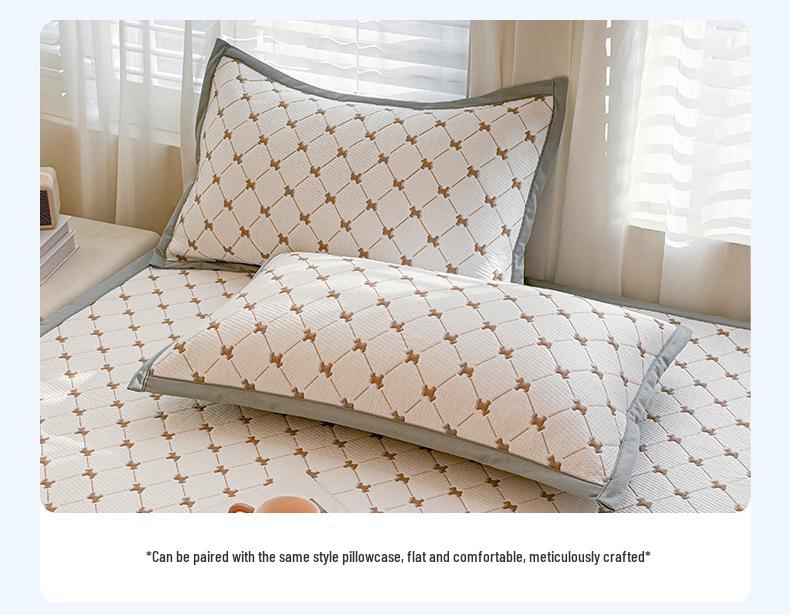 A-Class Ice Bean Cool Mat Set: Washable, Soft, Single Dorm Mat, 3-Piece for Home Use