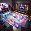 1PC Custom Name Stars Space Theme Floor Mat Ideal for Living Room, Game Rooms, Office, Bedroom,Floor Mat Playful Design