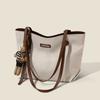 Casual large-capacity bag women's bag spring and summer new versatile canvas bag commuter shoulder bag simple tote bag
