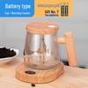 Tazza in Vetro con Mescolatore Automatico e Coperchio per Caffè, Latte e Latte di Soia