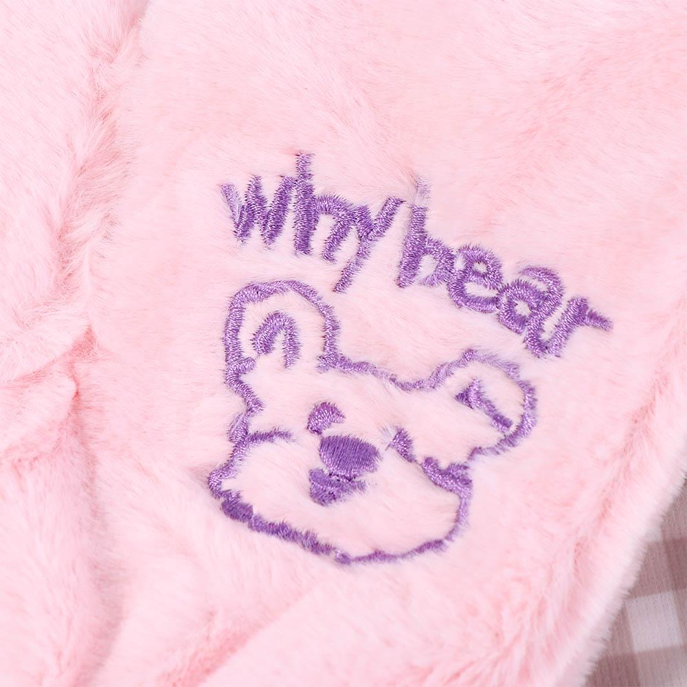 Sweet Winter Girls Women Cartoon Bear Gloves Plush Gloves Warm Mittens Full Finger