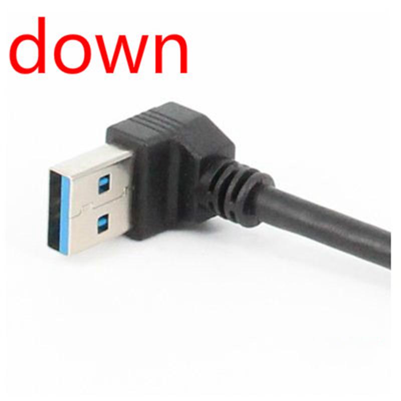 20cm USB 3.0 Right / Left / Up / Down Angle 90 Degree Extension Cable USB Male To Female Adapter Cord USB Cables Extension Cord