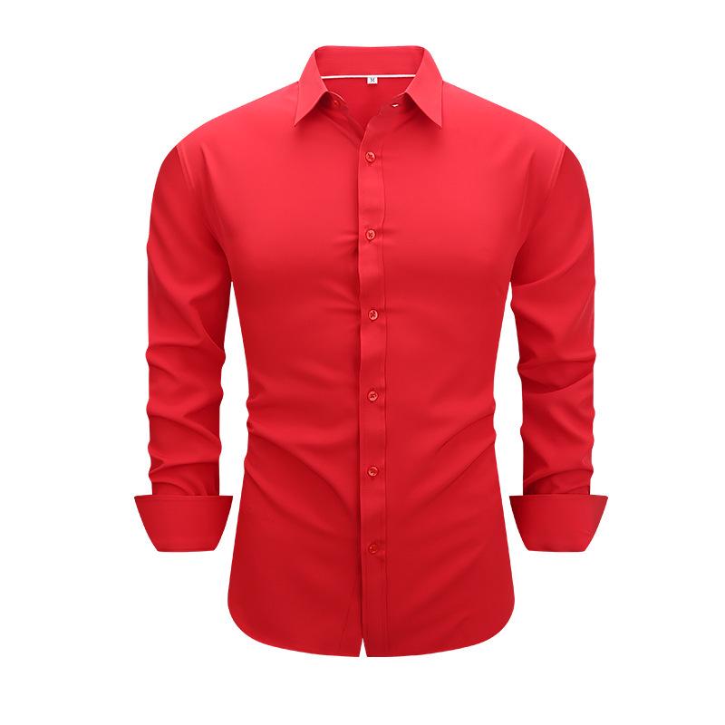 Men's Cross-Border Autumn/Winter Plaid Cotton Long-Sleeve Casual Business Shirt