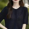 Women's Lightweight 50% Wool 50% Mulberry Silk Cardigan - 4-Season Versatile Knitwear for All-Year Comfort & Style
