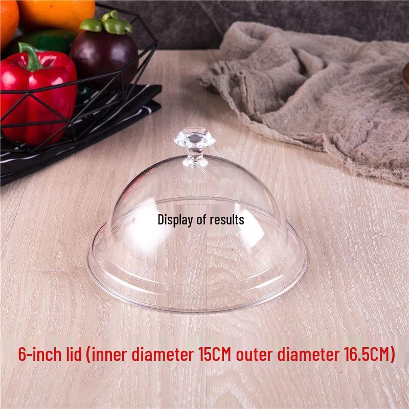 Youde 6-inch Round Acrylic Food Covers (5-Pack)