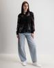 Women's Shirt with Lace LK Brand 1185 XS Black