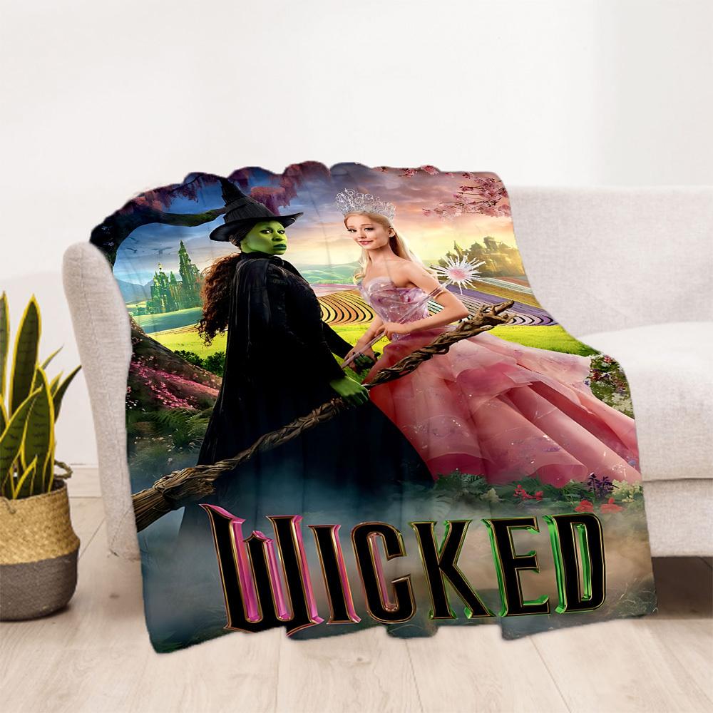 1pc Wicked Fantasy Outdoor Blanket Lightweight Flannel, Soft & Warm, All-Season Use for Sofa, Outdoor, Camping, Living Room, Office086