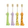 2 Pcs Soft Bristles Kids Toothbrushes Giraffe Shaped Child Cartoon Toothbrush For Kids 3-6-12