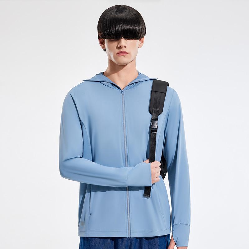 Summer New Sunscreen Clothes Men's and Women's Vinyl Ice Silk Sunscreen Clothes Upf100 + High-power Sunscreen Fishing Clothes Men's