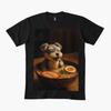 Cute Dog Bathing In Ramen T-shirt For Men Women 100% Cotton T Shirts Short Sleeve Tops 1112-4