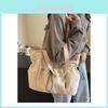 Canvas Tote Bag For Women With Zipper Closure And Inner Pouch For Daily Use