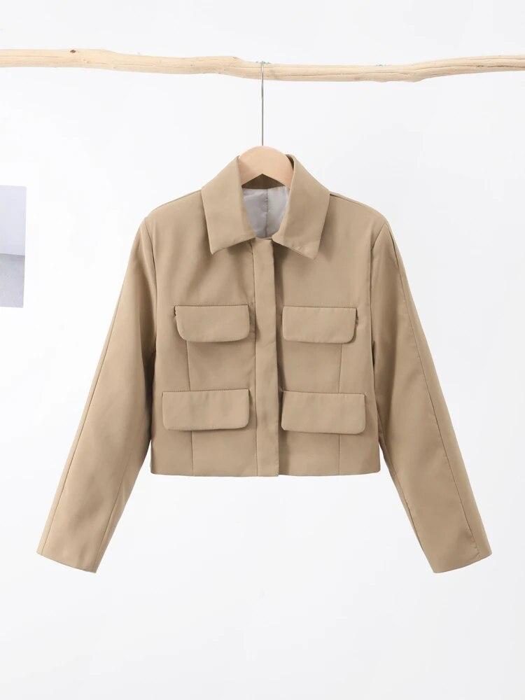 Red Short Coat Women Veste Fashion Suit Jacket Long Sleeve Turndown Slim Female Coats 2023 Autumn Winter Lady Commuter Tops Streetwear Jacket Overcoat