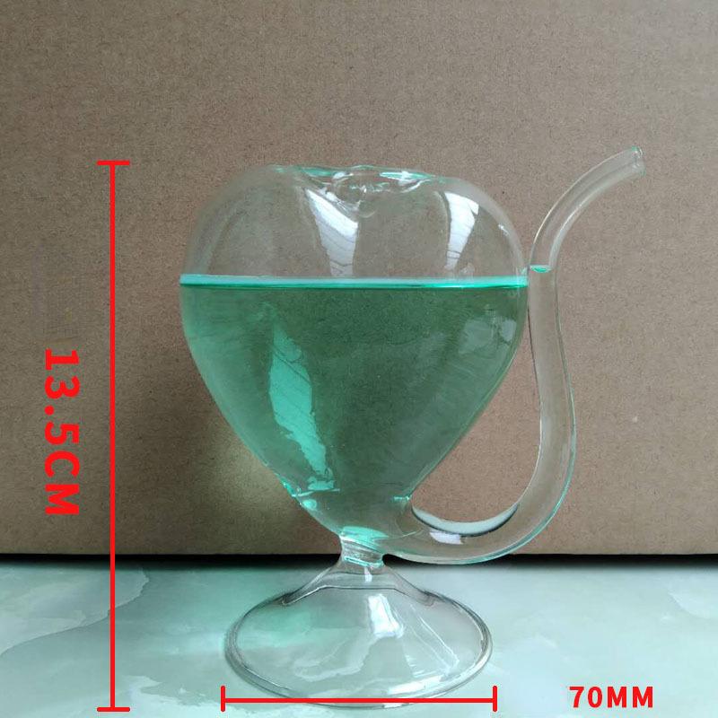 Nordisches Kreatives Cocktailglas Vampirbecher Whiskey Wein Milch Saft Glas mit Strohhalm für Heimparty Bar Club Eichhörnchenbecher