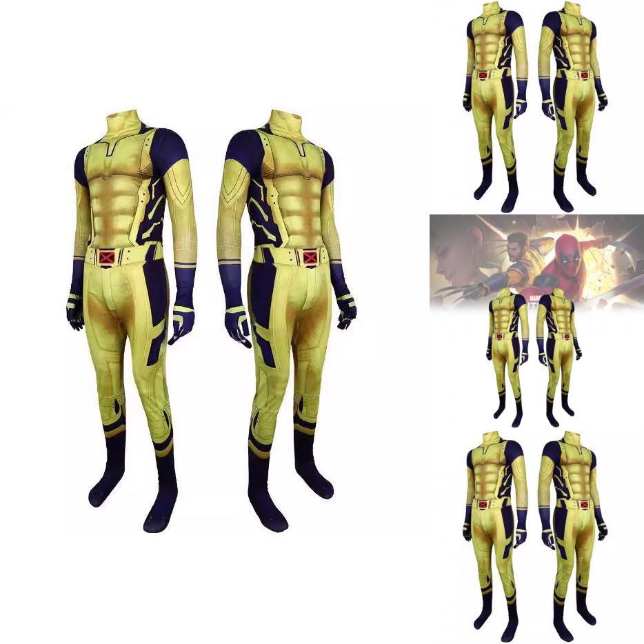 Wolverine Superheld Cosplay Bodysuit Für Kinder Mit Spandex Stoff Halloween Kostüm