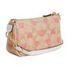 Coach Nolita 19 Classic Presbyopia Heart Print Zipper Closure PVC Underarm Bag Hand Shoulder Bag Small Women's Light Khaki and Chalk White