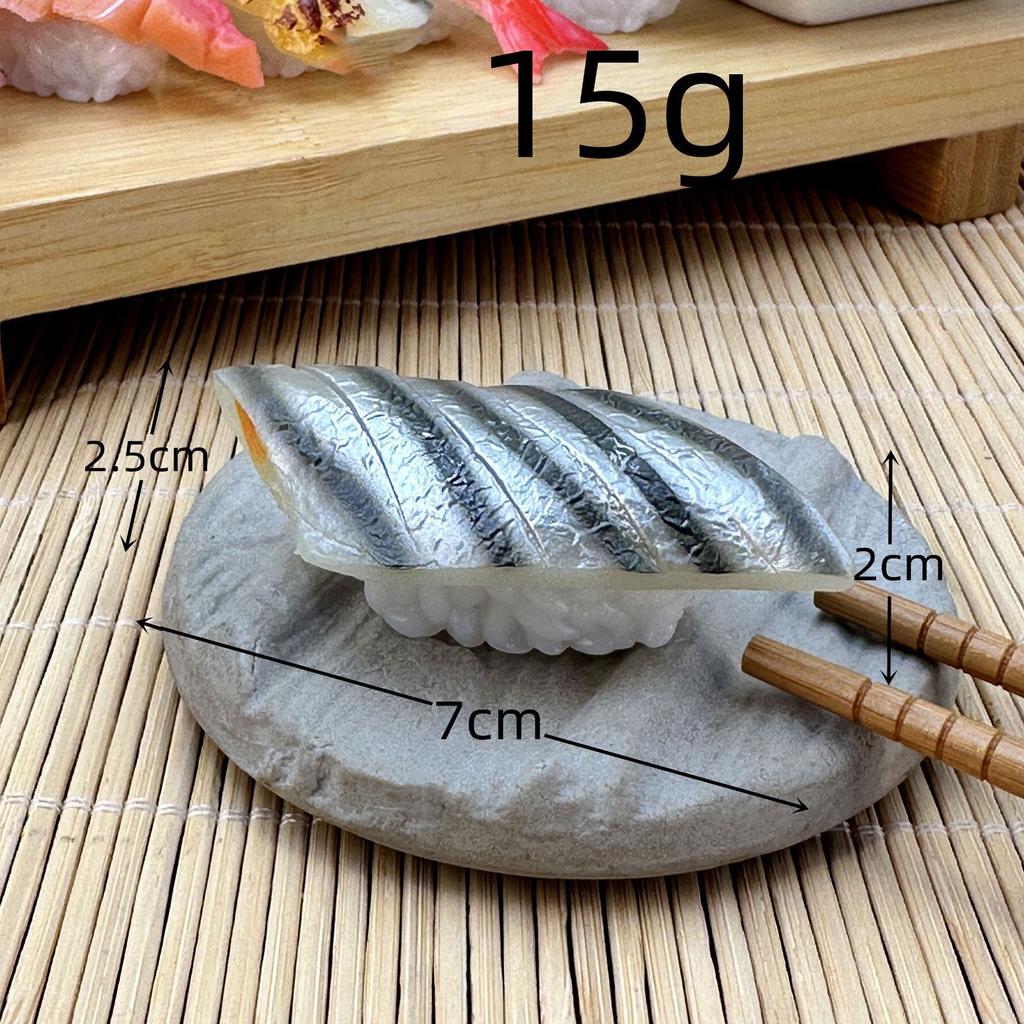 Symulacja 3d Model Sushi Zabawki do gotowania Japońskie jedzenie Sushi z łososiem Kulka ryżowa Symulacja Model jedzenia Rekwizyty wystawowe Brelok Biżuteria