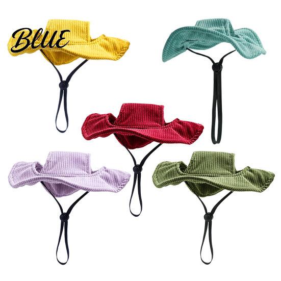 Summer Outdoor Protection Corduroy Dog Baseball Cap Cat Beach Visor Hat with Ear Stylish Pet Photography Props Holes Adjustable Puppy Sunbonnet