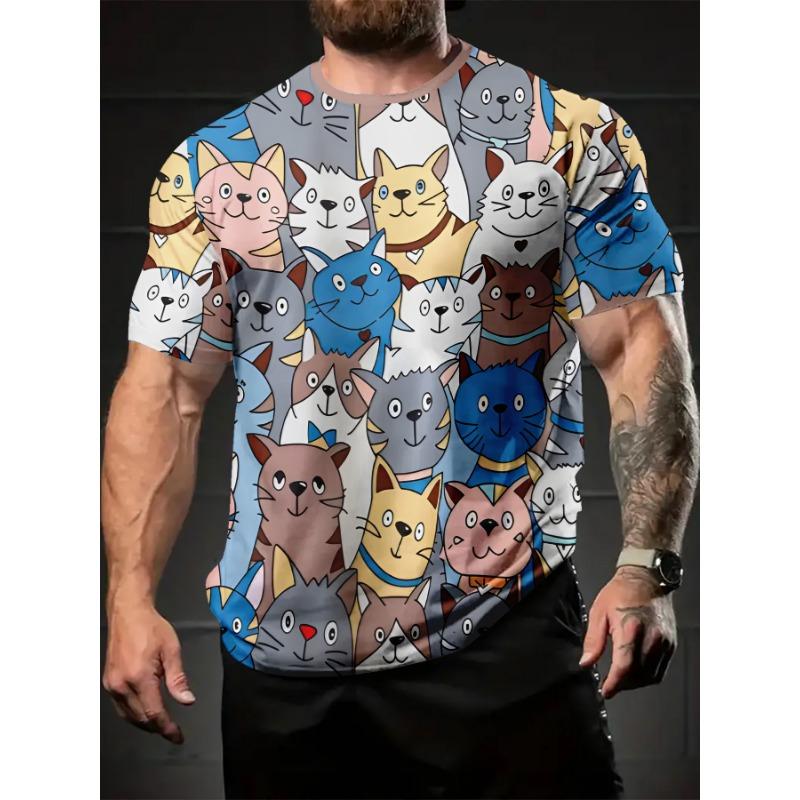 Summer Men S 3D Digital Print Colorful Cute Full Print Lovely Pattern S