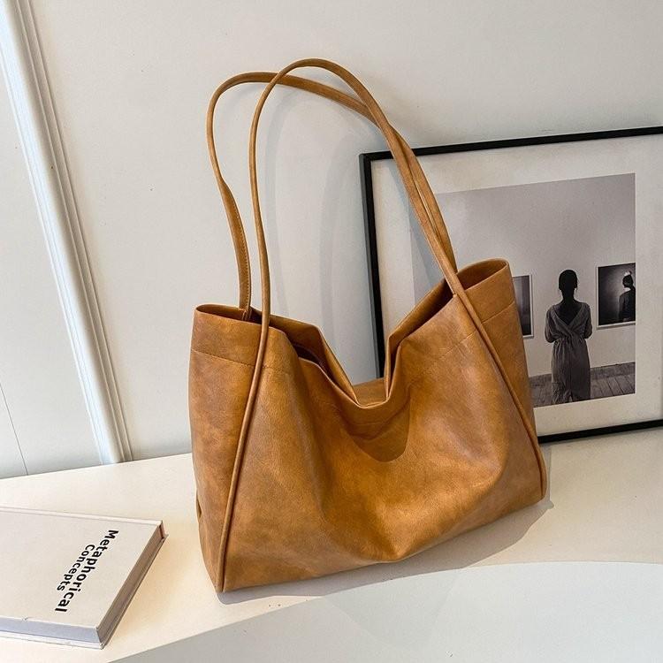 Stylish Korean Inspired Simple Women's Tote Shoulder Bag For Casual School Use