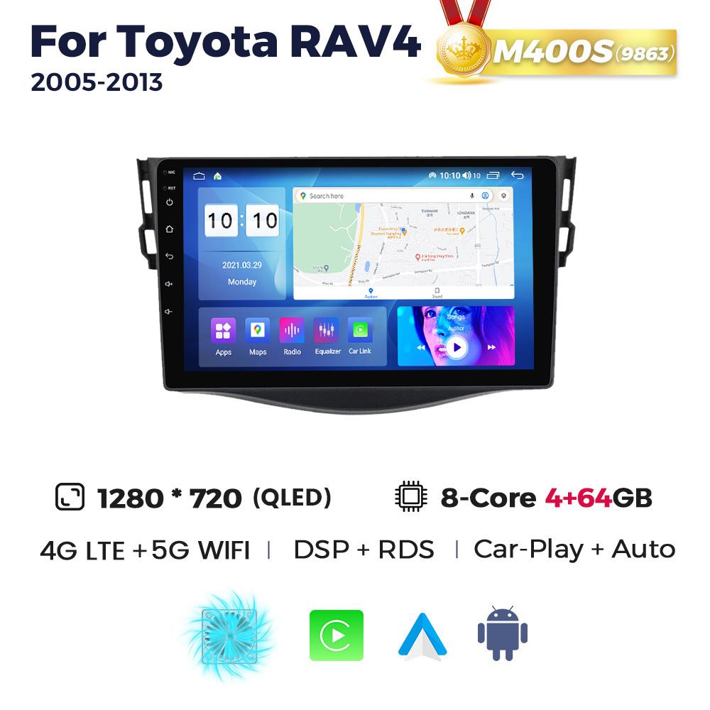 8-Core 8+256G Android Auto Wireless Carplay Car Radio For Toyota RAV4 Rav 4 2005-2013 Multimedia Player 2Din DSP Navigation GPS