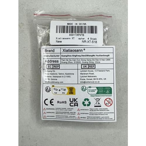 Xiatiaosann XT60 To XT90 Male Female Adapter Connector for RC LiPo Battery Charger Drone Car, XT60 XT90 Plug Jack Converter RC Power Adapter, 4pcs