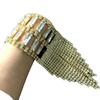 Glam Tassel Rhinestone Bracelet: Full Diamond Fashion Jewelry for Women