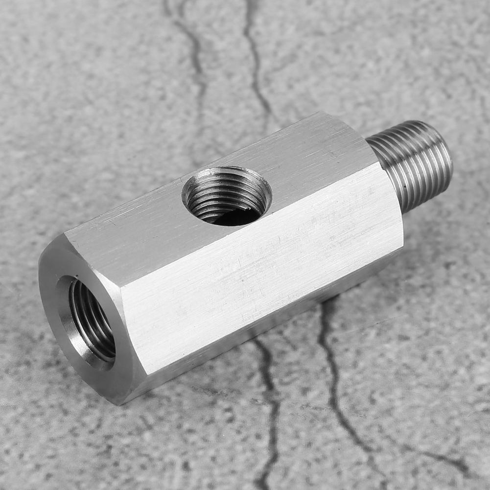 Stainless Steel M10 Oil Pressure Sensor Tee To NPT Adapter Turbo Supply