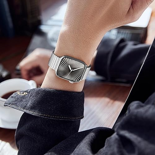 Metal Loop Strap for Apple Watch Band 38mm 40mm Mesh Belt Bracelet IWatch Band 42mm Apple Watch Series 6 5 4 3 SE 44mm