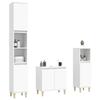 VidaXL Bathroom Furniture Set 3 Pcs White Engineered Wood 3185581
