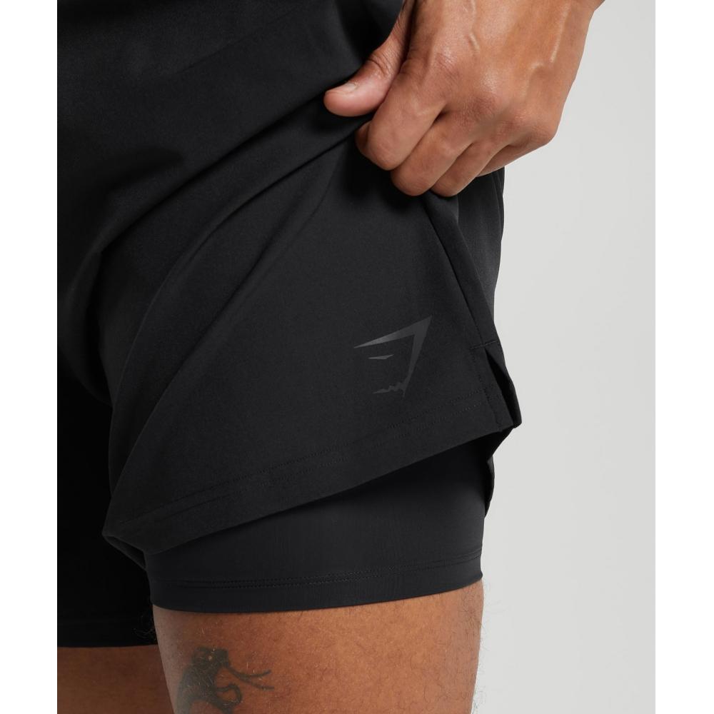 Gymshark Land To Water 6  Shorts Black A5a6i Bb2j.