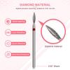 6Pcs Diamond Sand Nail Drill Bits Multi Functional Cuticle Polishing Set for Electric Manicure File Nail Care Routine Use
