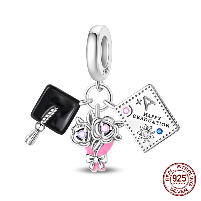 100% Copper Original Cat Couple Chain Beads Romantic Butterfly Charms Fit Bracelet Diy Jewelry Making Women Gift